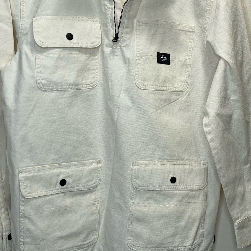 VANS Men’s Off-White Drill Chore Anorak Size M - Picture 8 of 16